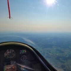 Flugwegposition um 16:30:29: Aufgenommen in der Nähe von Gemeinde Kefermarkt, Kefermarkt, Österreich in 2034 Meter